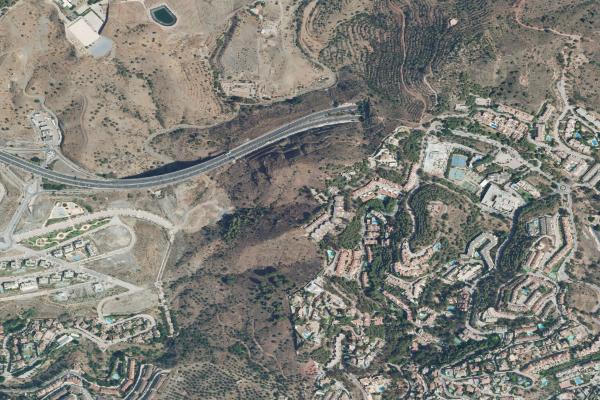 Vista aérea de vivienda en Rincon de la Victoria (Málaga)