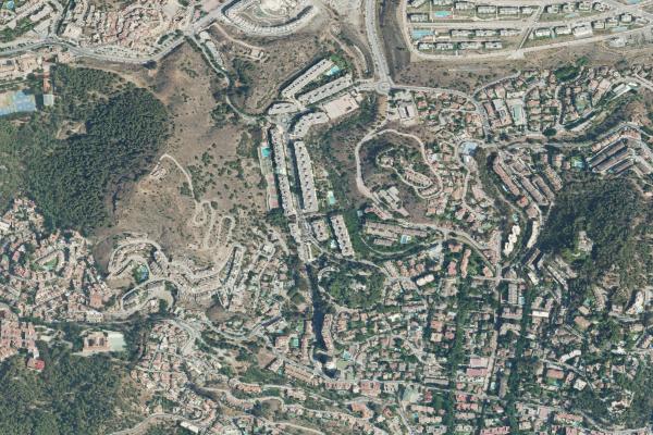Vista aérea de vivienda en Rincon de la Victoria (Málaga)