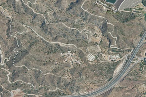Vista aérea de finca rústica en Cartama (Málaga)