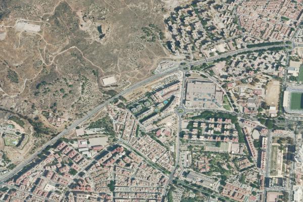 Vista aérea de vivienda en Fuengirola (Málaga)