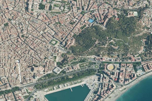 Vista aérea de vivienda en Marbella (Málaga)