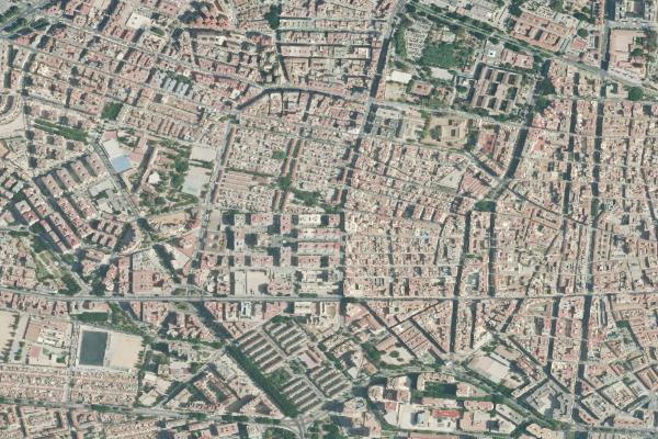 Vista aérea de vivienda en Villanueva de la Concepcion (Málaga)