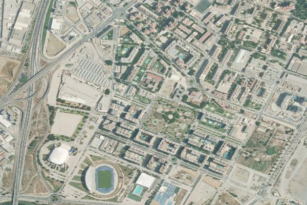 Vista aérea de vivienda en Villanueva de la Concepcion (Málaga)