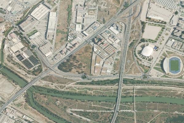 Vista aérea de vivienda en Villanueva de la Concepcion (Málaga)