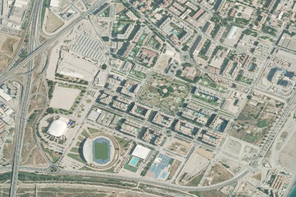 Vista aérea de vivienda en Villanueva de la Concepcion (Málaga)