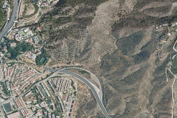 Vista aérea de vivienda en Villanueva de la Concepcion (Málaga)