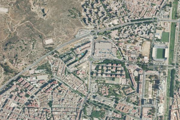 Vista aérea de inmueble en Benalmadena (Málaga)