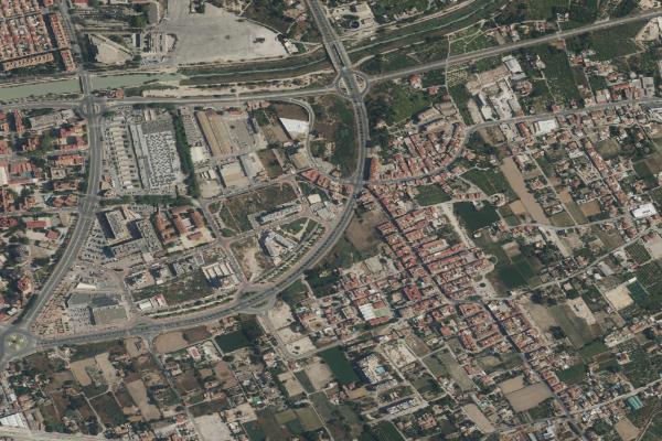 Vista aérea de vivienda en Murcia (Murcia)