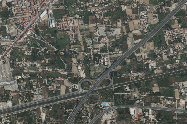 Vista aérea de vivienda en Archena (Murcia)