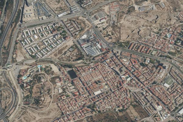 Vista aérea de garaje en Murcia (Murcia)