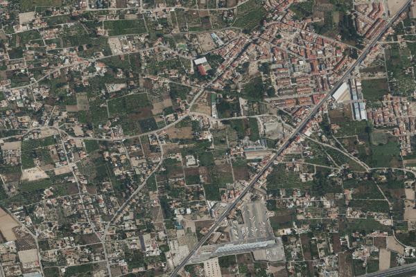 Vista aérea de solar en Cieza (Murcia)