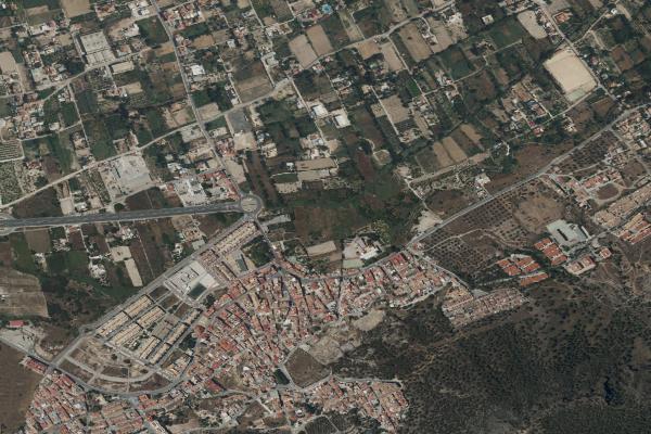 Vista aérea de vivienda en Murcia (Murcia)