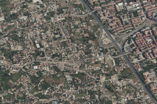 Vista aérea de vivienda en Murcia (Murcia)