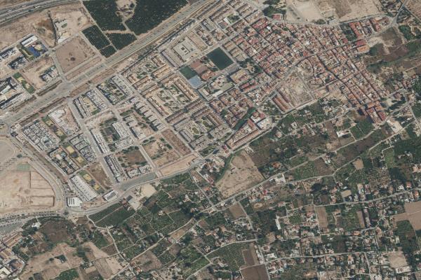 Vista aérea de vivienda en Murcia (Murcia)