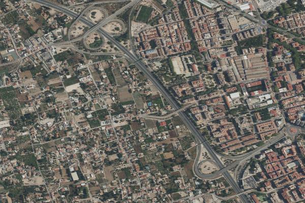 Vista aérea de vivienda en Yecla (Murcia)