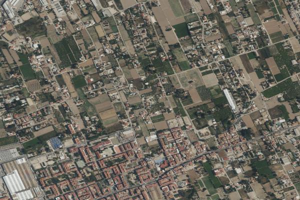 Vista aérea de vivienda en Murcia (Murcia)