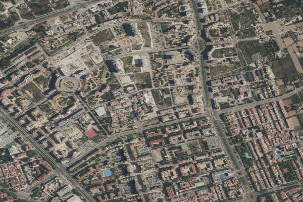 Vista aérea de vivienda en Murcia (Murcia)