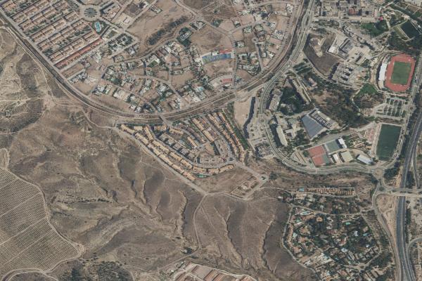 Vista aérea de vivienda en Murcia (Murcia)