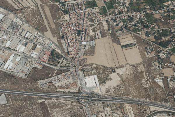 Vista aérea de vivienda en Murcia (Murcia)