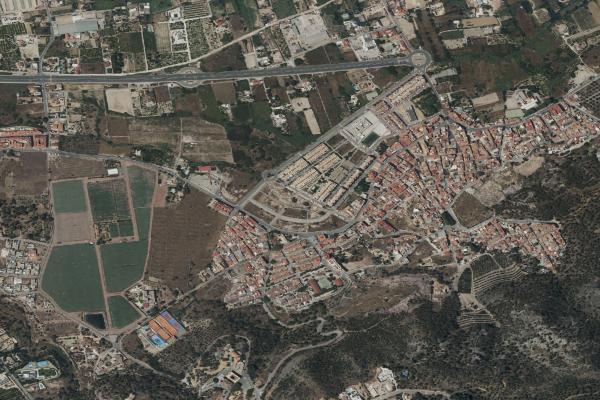 Vista aérea de vivienda en Los Alcazares (Murcia)