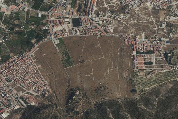 Vista aérea de garaje en Cartagena (Murcia)