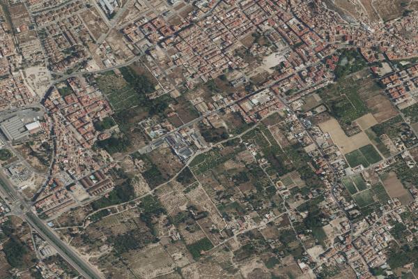 Vista aérea de garaje en Murcia (Murcia)