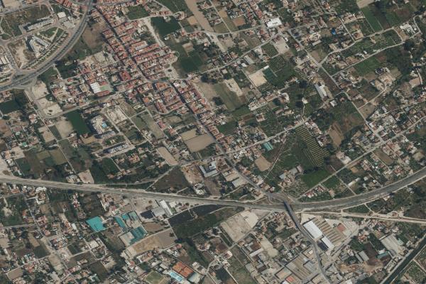 Vista aérea de vivienda en Archena (Murcia)