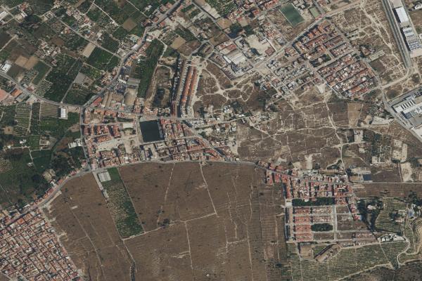 Vista aérea de vivienda en Cehegín (Murcia)