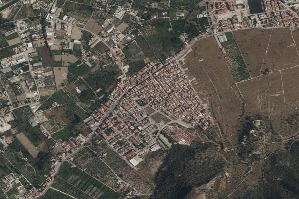 Vista aérea de finca rústica en Lorca (Murcia)