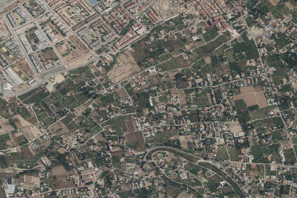 Vista aérea de vivienda en Los Alcázares (Murcia)