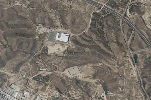 Vista aérea de vivienda en Alguazas (Murcia)
