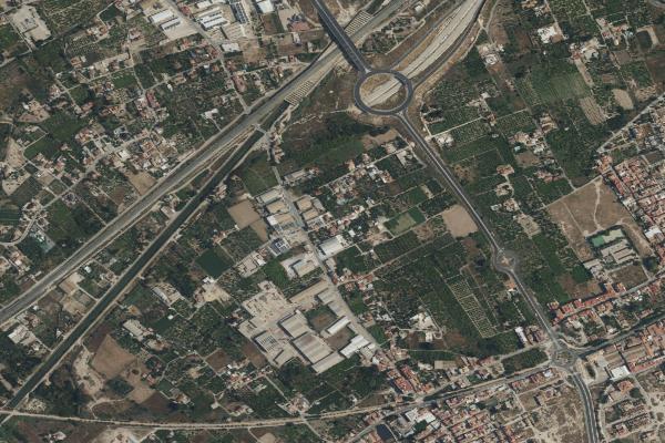 Vista aérea de vivienda en Murcia (Murcia)