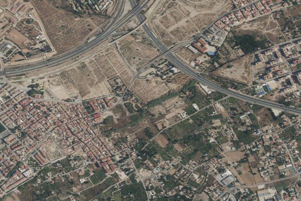 Vista aérea de vivienda en San Javier (Murcia)