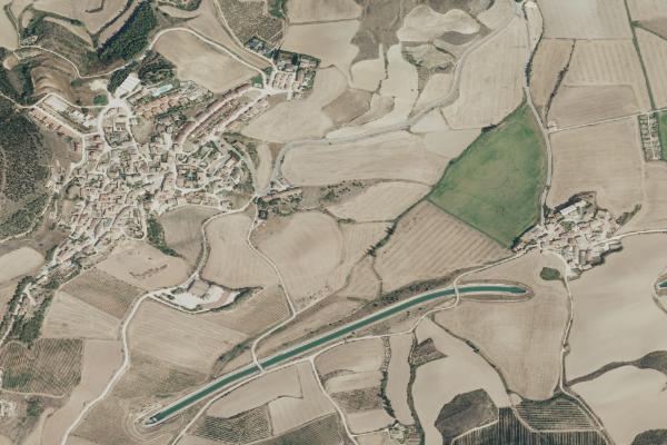 Vista aérea de local comercial en Tafalla (Navarra)