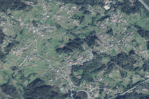 Vista aérea de vivienda en Pontevedra (Pontevedra)