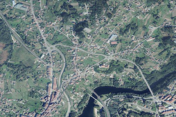 Vista aérea de garaje en Carril, Vilagarcía de Arousa (Pontevedra)