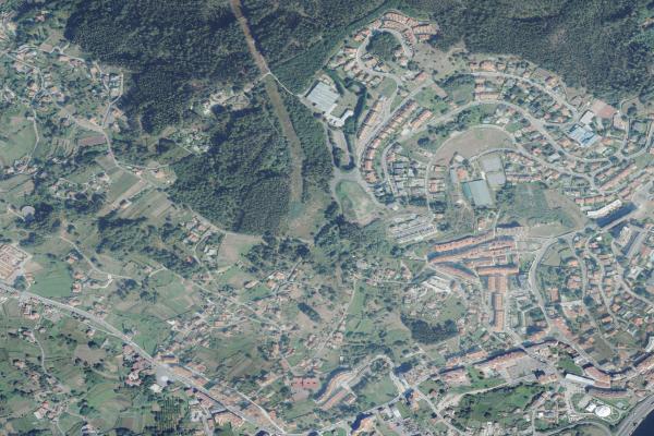 Vista aérea de vivienda en Pontevedra (Pontevedra)