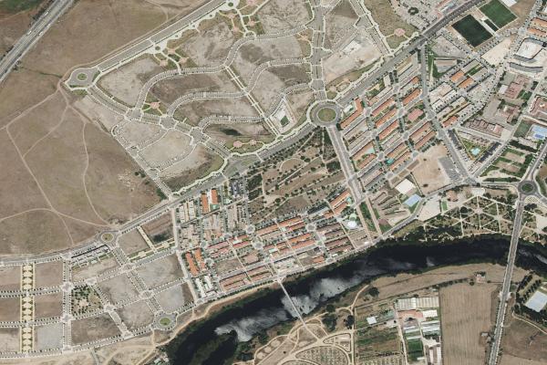 Vista aérea de garaje en Salamanca (Salamanca)