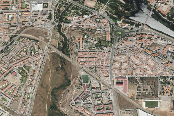 Vista aérea de vivienda en Valdunciel (Salamanca)