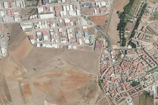 Vista aérea de vivienda en Alba de Tormes (Salamanca)