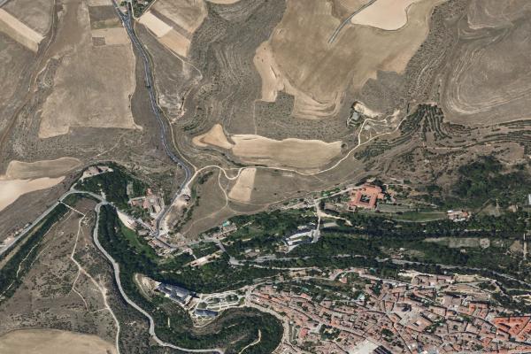 Vista aérea de solar en Vegas de Matute (Segovia)