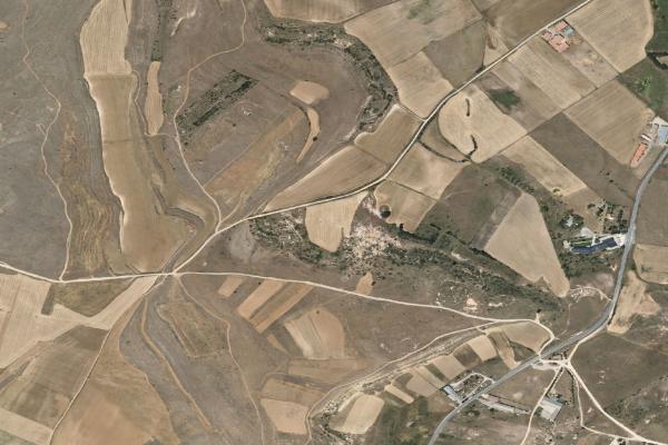 Vista aérea de garaje en Grajera (Segovia)