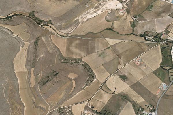Vista aérea de garaje en Grajera (Segovia)