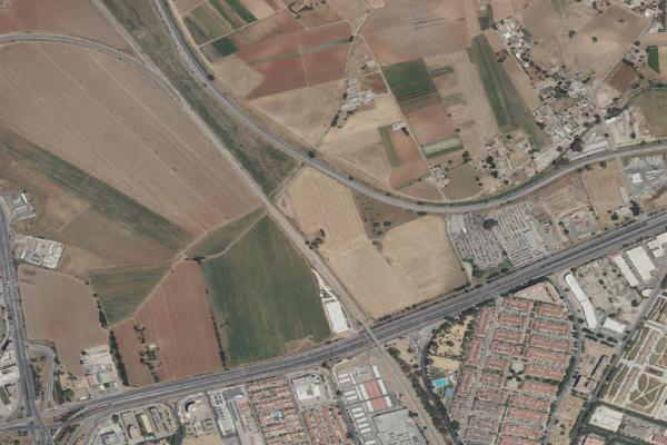 Vista aérea de vivienda en Salteras (Sevilla)