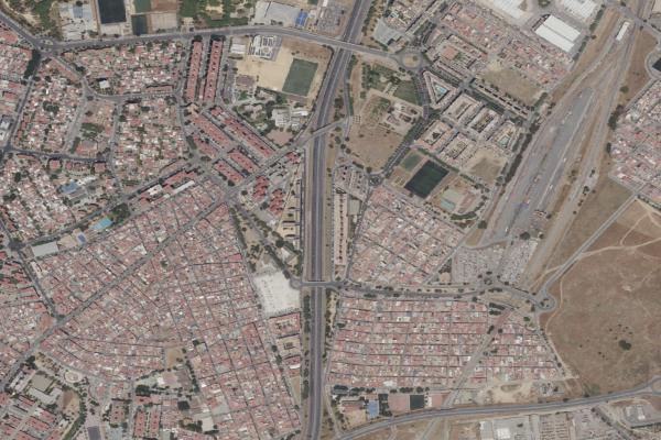 Vista aérea de garaje en Sevilla (Sevilla)