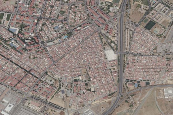 Vista aérea de vivienda en Casariche (Sevilla)