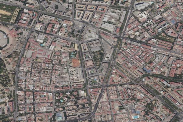 Vista aérea de vivienda en San Jose de la Rinconada (Sevilla)