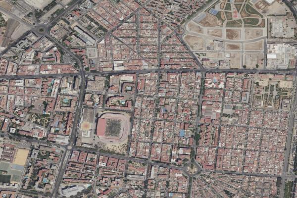 Vista aérea de garaje en Salteras (Sevilla)