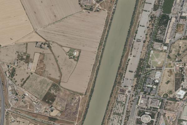 Vista aérea de garaje en Salteras (Sevilla)
