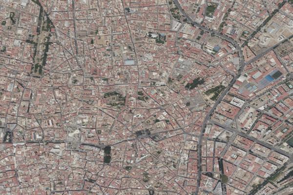 Vista aérea de garaje en Salteras (Sevilla)